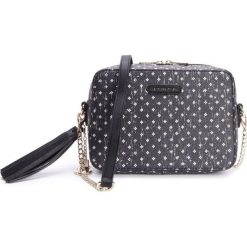 L'Atelier du Sac torebka crossbody Adeline 9039 czarna z pashmina. Czarne torebki klasyczne damskie L'Atelier du Sac, w paski, vintage, bez dodatków. Za 259,00 zł.