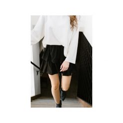 Spódnica Frilly Black. Czarne spódniczki damskie Hello rabbit, na wiosnę, bez wzorów, z bawełny, koszulowe. Za 199,00 zł.