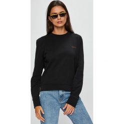 Calvin Klein - Bluza. Szare bluzy damskie marki Calvin Klein, l, z bawełny, bez kaptura. Za 399,90 zł.