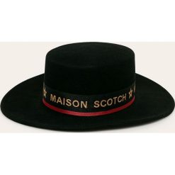 Scotch & Soda - Kapelusz. Czarne kapelusze damskie z wełny. W wyprzedaży za 249,90 zł.
