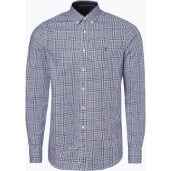 Tommy Hilfiger - Koszula męska, niebieski. Niebieskie koszule męskie TOMMY HILFIGER, m, bez wzorów, z bawełny, eleganckie, z dekoltem karo, bez rękawów. Za 299,95 zł.