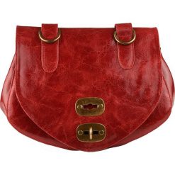 Torebki klasyczne damskie: Skórzana torebka w kolorze czerwonym – 29 x 19 x 13 cm