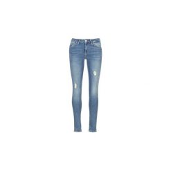 Jeansy slim fit Tommy Hilfiger VENICE RW LEILA. Niebieskie jeansy damskie TOMMY HILFIGER, bez wzorów, z jeansu. Za 419,30 zł.