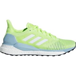 Buty adidas Solar Glide ST Shoes W Jaskrawy-Limonkowy. Szare buty sportowe damskie Adidas, w paski, z meshu, do biegania. Za 449,99 zł.