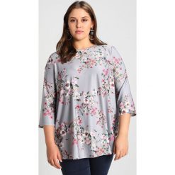 Bluzki asymetryczne: Dorothy Perkins Curve FLORAL PRINTED TEE Bluzka z długim rękawem silver