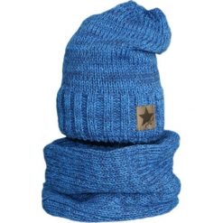Czapka z kominkiem ocieplana Cz+K 156B niebieska r. 52-54. Niebieskie czapeczki niemowlęce Proman. Za 60,07 zł.