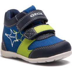 Sneakersy GEOX - B Elthan B. B B821PB 01054 C4344 M Royal/Lime. Niebieskie trampki chłopięce Geox, bez wzorów, ze skóry ekologicznej, na rzepy. W wyprzedaży za 109,00 zł.