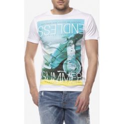 GAS Scuba/s Endless T-shirt Biały. Białe podkoszulki męskie Gas, s, z nadrukiem, z bawełny, z krótkim rękawem. Za 231,95 zł.