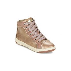 Buty Dziecko Geox CREAMY. Brązowe trampki dziewczęce Geox, bez wzorów, bez zapięcia. Za 179,40 zł.