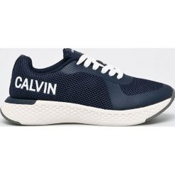 Calvin Klein Jeans - Buty. Niebieskie buty sportowe damskie Calvin Klein Jeans, bez wzorów, z jeansu, sportowe. W wyprzedaży za 369,90 zł.