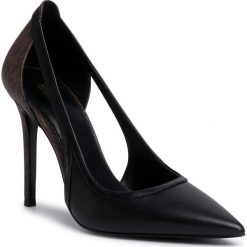 Szpilki MICHAEL MICHAEL KORS - Nora Pump 40T0NOHP1L Blk/Brown. Czarne półbuty damskie MICHAEL Michael Kors, bez wzorów, ze skóry ekologicznej, bez obcasa, na obcasie, bez zapięcia. Za 679,00 zł.