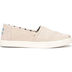TOMS Slip On Buty Brązowy Beżowy. Pomarańczowe trampki i tenisówki damskie Toms, bez wzorów, z materiału, bez zapięcia. Za 300,95 zł.