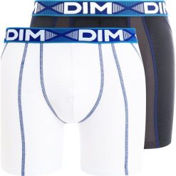 DIM 3D FLEX AIR 2 PACK Panty blanc/bleu/gris. Białe bokserki męskie marki DIM, z bawełny. Za 129,00 zł.