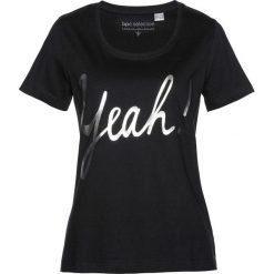 Bluzki, topy, tuniki: T-shirt ze srebrnym nadrukiem bonprix czarno-srebrny