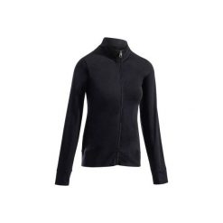 Bluza 100 Gym. Czarne bluzy sportowe damskie DOMYOS, l, z bawełny. Za 54,99 zł.