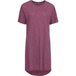 Sukienka bonprix jeżynowy melanż. Fioletowe sukienki damskie bonprix, bez wzorów, bez kołnierzyka, bez rękawów. Za 74,99 zł.