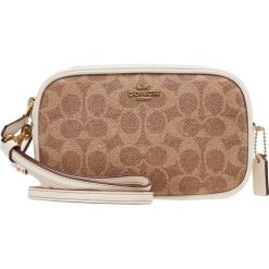 Torebki klasyczne damskie: Coach SIGNATURE CROSSBODY Torba na ramię tan/chalk