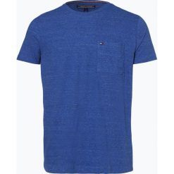 Tommy Hilfiger - T-shirt męski, niebieski. Szare t-shirty męskie marki TOMMY HILFIGER, z bawełny. Za 139,95 zł.