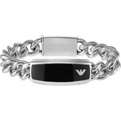 Emporio Armani Bransoletka silvercoloured. Szare bransoletki męskie Emporio Armani. Za 599,00 zł.