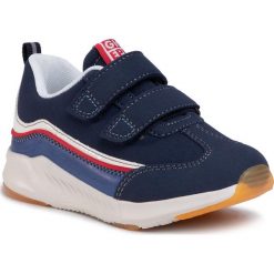 Sneakersy GIOSEPPO - Viserba 59044 Navy. Niebieskie trampki chłopięce Gioseppo, bez wzorów, ze skóry ekologicznej, na rzepy. W wyprzedaży za 139,00 zł.
