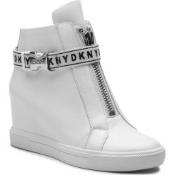 Sneakersy DKNY - Caddie K1933879 White. Białe półbuty damskie DKNY, ze skóry ekologicznej. Za 779,00 zł.