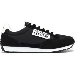 Versace Jeans Couture Tenisówki Czarny. Czarne trampki męskie Versace Jeans Couture, bez wzorów, z jeansu, bez zapięcia. Za 592,95 zł.