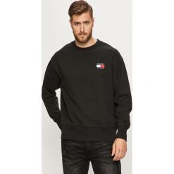 Tommy Jeans - Bluza. Niebieskie bluzy męskie Tommy Jeans, s, z aplikacjami, z bawełny, z okrągłym kołnierzem, bez rękawów, bez kaptura. Za 399,90 zł.