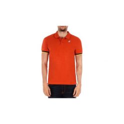 Koszulki polo z krótkim rękawem K-Way VINCENT CONTRAST. Pomarańczowe koszulki męskie K-Way, xl, bez wzorów, z krótkim rękawem. Za 304,24 zł.