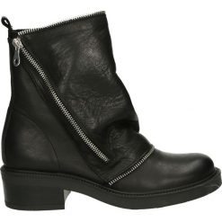 Botki - OREGAN147 S N. Czarne botki damskie skórzane Venezia. Za 499,00 zł.