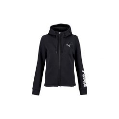 Bluza na zamek z kapturem Gym & Pilates 100 damska. Czarne bluzy rozpinane damskie marki Puma, xs, z bawełny, z kapturem. Za 169,99 zł.