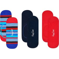 Happy Socks - Skarpety Multi Stripe (3-pak). Niebieskie skarpetki męskie marki Happy Socks, z elastanu. Za 69,90 zł.
