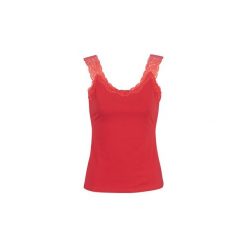 Topy na ramiączkach / T-shirty bez rękawów Smash DULCIS. Czerwone bluzki damskie marki Smash, s, bez wzorów, bez kołnierzyka, bez rękawów. Za 119,00 zł.