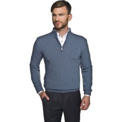 Swetry klasyczne męskie: sweter onley troyer niebieski