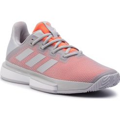 Buty adidas - SoleMatch Bounce W Clay EF4461 Lgsogr/Lgsogr/Hireco. Szare buty sportowe damskie Adidas, bez wzorów, z tworzywa sztucznego, sportowe, tenisowe. W wyprzedaży za 349,00 zł.