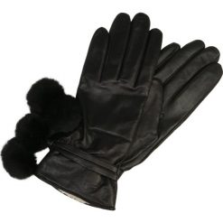 UGG BRITA SMART GLOVE WITH POMS Rękawiczki pięciopalcowe black. Czarne rękawiczki damskie Ugg, z materiału. Za 549,00 zł.