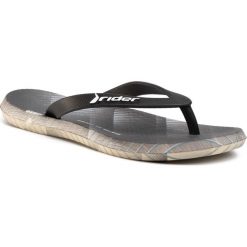 Japonki RIDER - R1 Play Kids Inf 10718 White/Black 25151. Czarne sandały chłopięce Rider, z tworzywa sztucznego, bez zapięcia. W wyprzedaży za 79,00 zł.