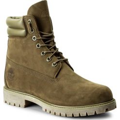 Trapery TIMBERLAND - 6 In Double Collar B A1KPG Dark Olive. Zielone buty zimowe męskie Timberland, z gumy. W wyprzedaży za 499,00 zł.