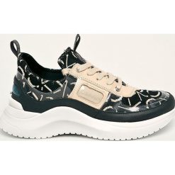 Calvin Klein - Buty. Niebieskie buty sportowe damskie Calvin Klein, ze skóry. W wyprzedaży za 439,90 zł.