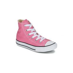 Buty Dziecko Converse CHUCK TAYLOR ALL STAR CORE HI. Różowe trampki dziewczęce Converse, bez wzorów, bez zapięcia. Za 219,00 zł.