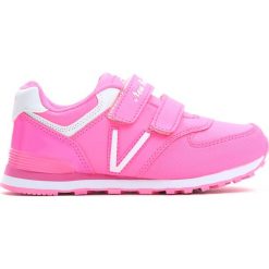Różowe Buty Sportowe Pink Air. Czerwone buty sportowe dziewczęce Born2be, z materiału, z okrągłym noskiem. Za 49,99 zł.