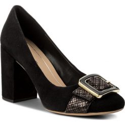 Creepersy damskie: Półbuty CLARKS - Amabel Faye 261274564 Black Interesed Suede