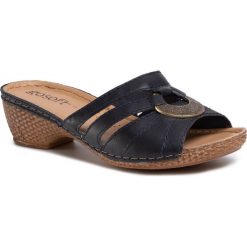 Klapki GO SOFT - WI16-2154-06 Cobalt Blue. Niebieskie klapki damskie GO SOFT, bez wzorów, ze skóry, bez obcasa. Za 99,99 zł.