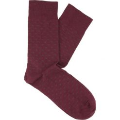 Skarpety swindon bordo. Czerwone skarpetki męskie Recman, z aplikacjami, z bawełny. Za 5,99 zł.