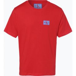 Calvin Klein Jeans - T-shirt męski, czerwony. Czerwone t-shirty męskie marki Calvin Klein Jeans, m, z aplikacjami, z bawełny. Za 119,95 zł.