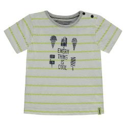 T-shirty chłopięce z nadrukiem: Koszulka w kolorze zielono-białym