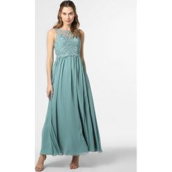 Laona - Damska sukienka wieczorowa, niebieski. Niebieskie sukienki damskie Laona, w koronkowe wzory, z szyfonu, eleganckie, bez kołnierzyka, bez rękawów. Za 699,95 zł.