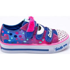 Skechers - Tenisówki dziecięce. Szare buty sportowe dziewczęce marki Skechers, z materiału. Za 239,90 zł.