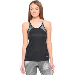 Topy sportowe damskie: Nike Koszulka damska W Dry Miler Tank PR czarna r. L (854935 010)