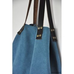 Torba tote XXL - turkus. Szare torebki klasyczne damskie marki Natec, z poliesteru. Za 129,00 zł.