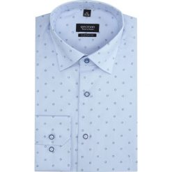 Koszula davis 2839 długi rękaw custom fit niebieski. Niebieskie koszule męskie Recman, m, bez wzorów, bez kołnierzyka, z długim rękawem. Za 149,00 zł.